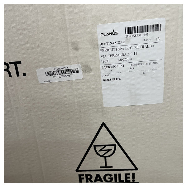 Planus Z1 elite keramisk bidé vit