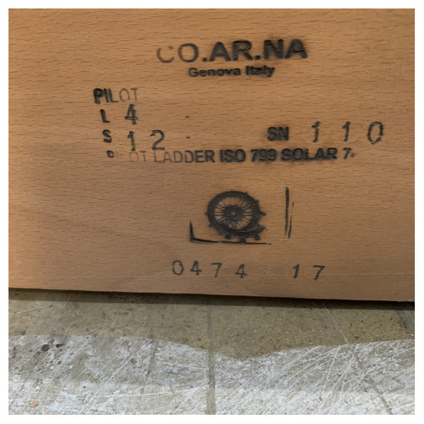 Лоцманська драбина Biscaya - міцна морська драбина з протиковзкими дерев'яними перекладинами для кораблів і човнів