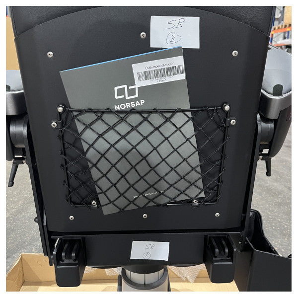 Norsap NS1700 Pilot Seat with Fixed Seat Support Black Leather