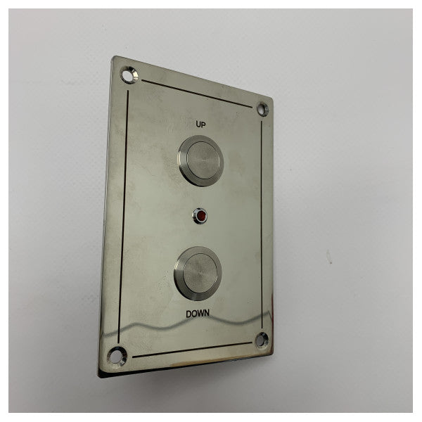 Marine Stainless Steel Door Control Panel with R122 LED Indicator - Weatherproof Up/Down Switch for Harsh Saltwater Environments