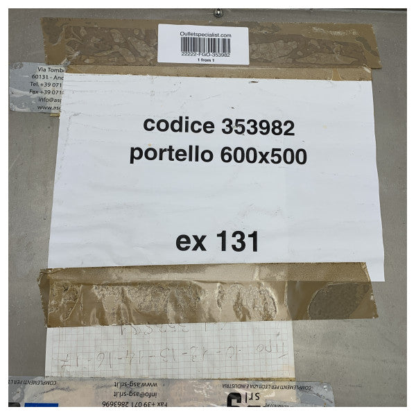 Морски люк от неръждаема стомана 650x550mm с ключалка - издръжлив, устойчив на корозия панел за достъп за лодки и кораби