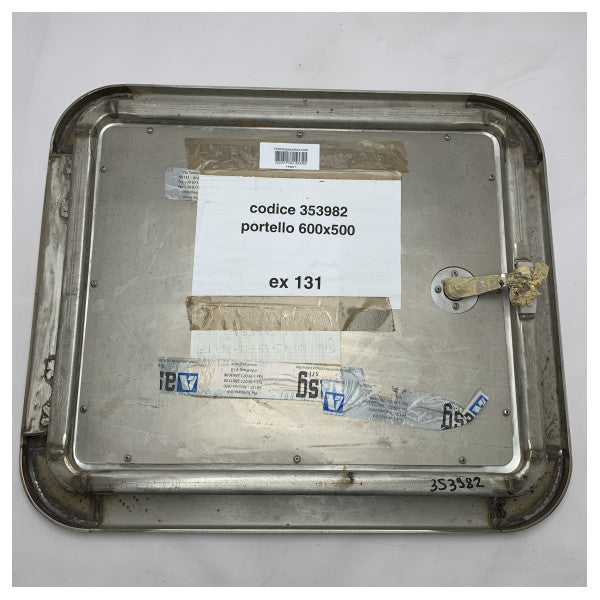 Морски люк от неръждаема стомана 650x550mm с ключалка - издръжлив, устойчив на корозия панел за достъп за лодки и кораби