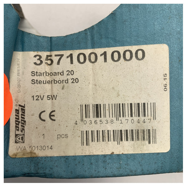 Aqua Signal serie 20 styrbords navigations-LED-lys - 3571001000