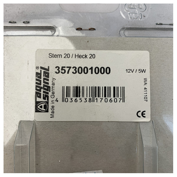 Кормовий навігаційний ліхтар Aqua Signal серії 20 чорний - 3573001000