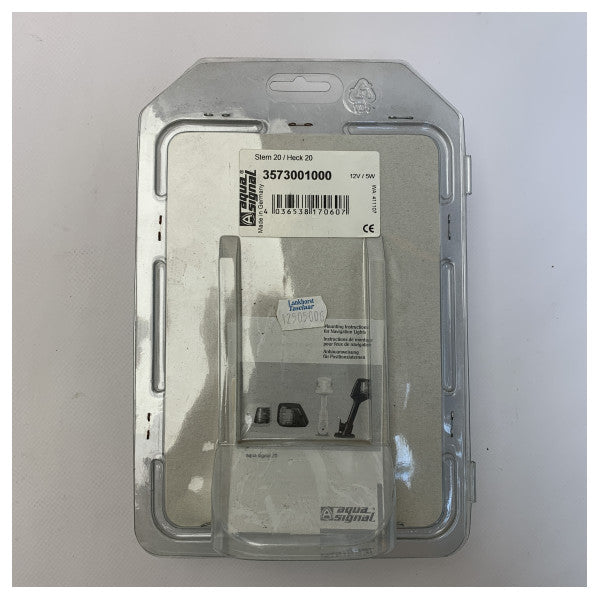 Кормовий навігаційний ліхтар Aqua Signal серії 20 чорний - 3573001000