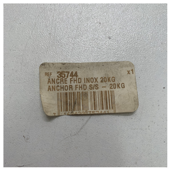 Plastimo 20 kg sidro od nehrđajućeg čelika - 35744