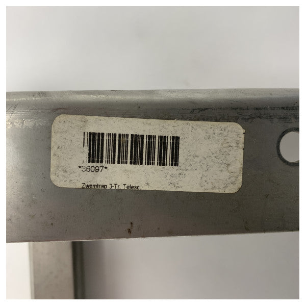 オールパ36097 ステンレス製3段伸縮式入浴はしご