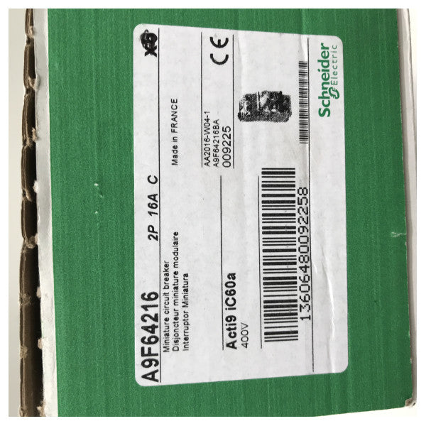 Schneider Electric 16A 2-polet miniatureafbryder til elektrisk beskyttelse af skibe