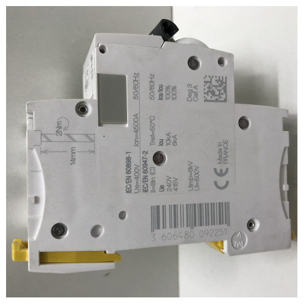 Schneider Electric 16A 2-polet miniatureafbryder til elektrisk beskyttelse af skibe