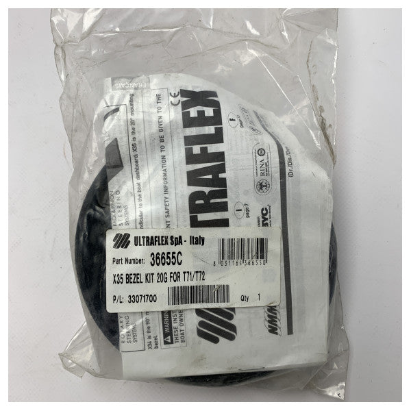 Ultraflex 36655C Accoppiamento del cavo dello sterzo marino - Kit lunetta X35 impermeabile e durevole per T71 e T72