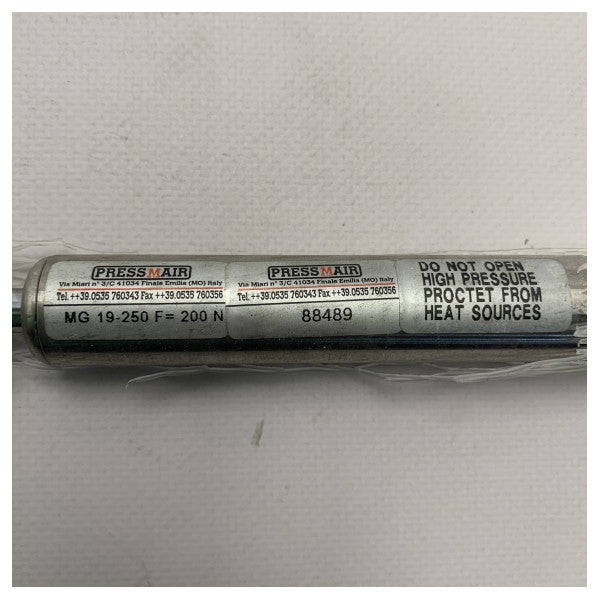 زنبرك غاز Pressmair 250F 150N AISI 316L MG19