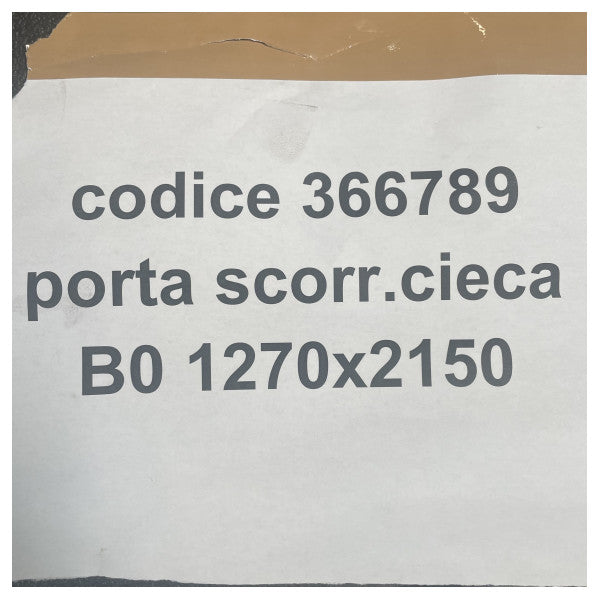 Elektrisk blindskjutdörr i rostfritt stål 24V H2150 x B1270 mm