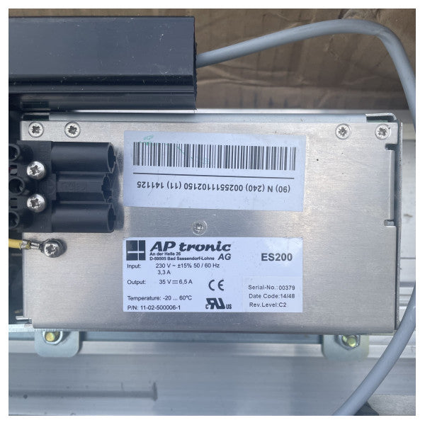 Elektrisk blindskjutdörr i rostfritt stål 24V H2150 x B1270 mm