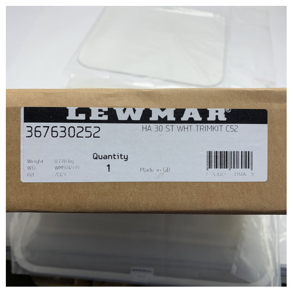 Lewmar 367630252 taglia 30 kit trim per boccaporto bianco
