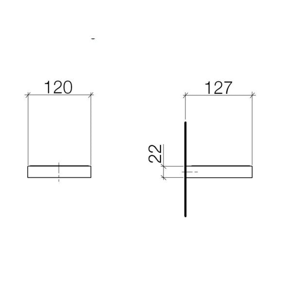 Dornbracht wall mounted chrome soap dish - 83410970-00