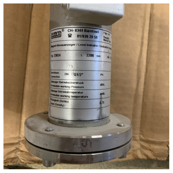 タンクおよびパイプライン用船舶用VEKAビジュアルフローター23024/PN16ステンレススチールレベルインジケーター