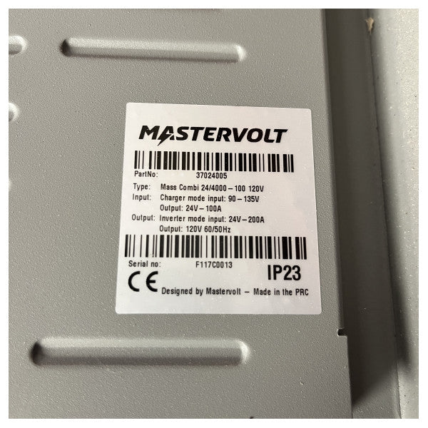 Mastervolt Mass Combi 24V | 4000W | 100a Charger - Inverter 110V - 37024005