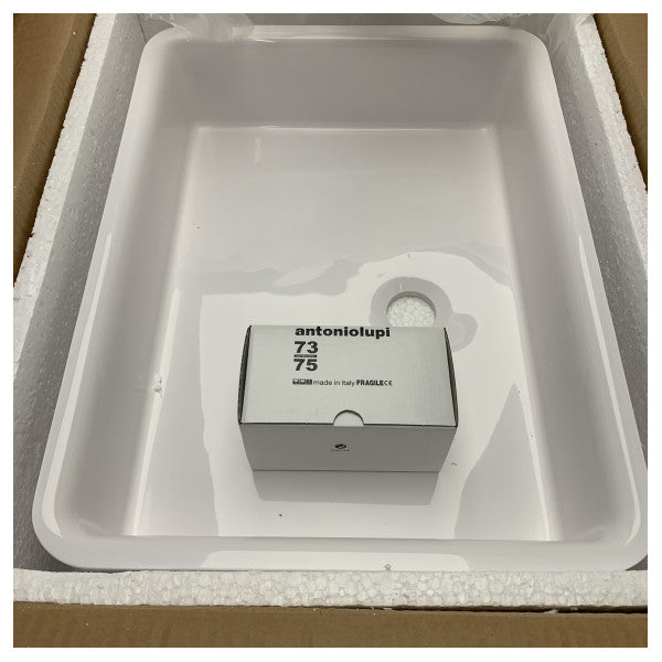Antonio Lupi Servoretto50 umywalka prostokątna Ceramilux 50 x 38 x 13