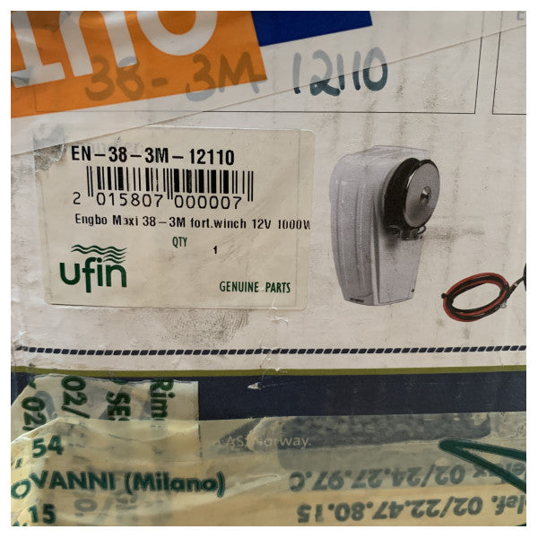 Side Power Engbo Maxi 38 1000W | 12V | ankerspil i rustfrit stål | ankerspil - 38-3M-12110