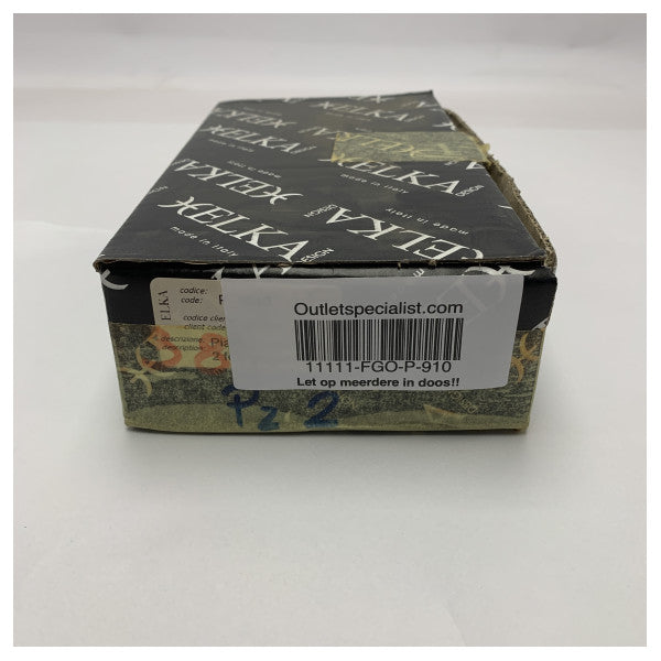 Elka 381541 смесваща фиксираща плоча хром правоъгълна с два отвора P-910