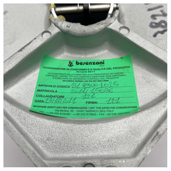 Besenzoni T131 Mg Aluminiumtisch unterstütztes Gas unterstützt