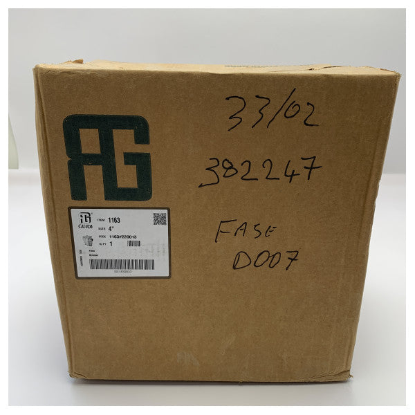 Бронзов филтър за морска вода от серията Guidi 1163, 4 инча - 1163#220013