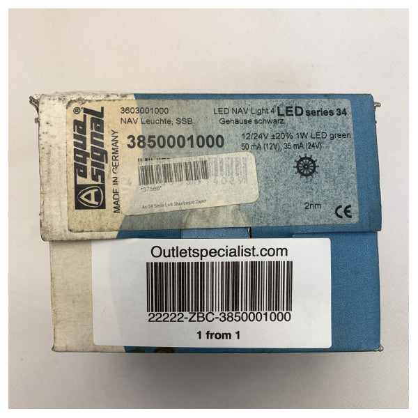 Aqua Signal serisi 34 kıç seyir lambası LED siyah - 3852001000