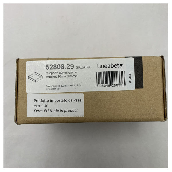 Lineabeta SKUARA 52808.29 Хромований морський кронштейн для опори 80 мм - 52808.29