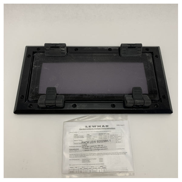 Lewmar Mirte koøje, der kan åbnes, sort 366 x 190 mm - 393129800