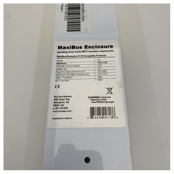 Синьо море 2718B-BSS MaxiBus защитен капак прозрачен