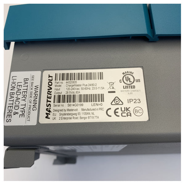 Mastervolt Chargemaster Plus 24V/80A 2 Output Batterioplader Czone - 44320805