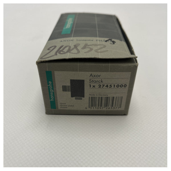 Hansgrohe Axor Starck Curved Shower Connector 27451000 - Langlebige verchromte Messing-Brausearmatur für Boote und Yachten