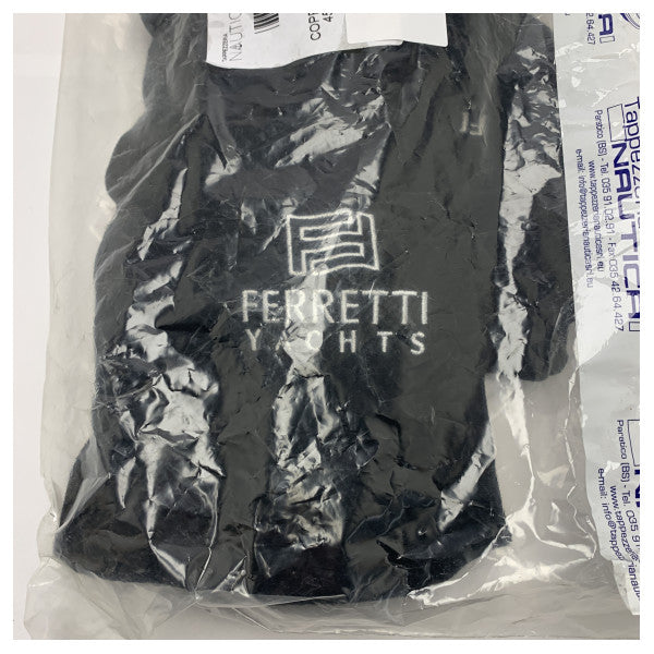Ferretti A3 D450 mm schwarze Kotflügelabdeckung mit Ferretti-Logo - 395259