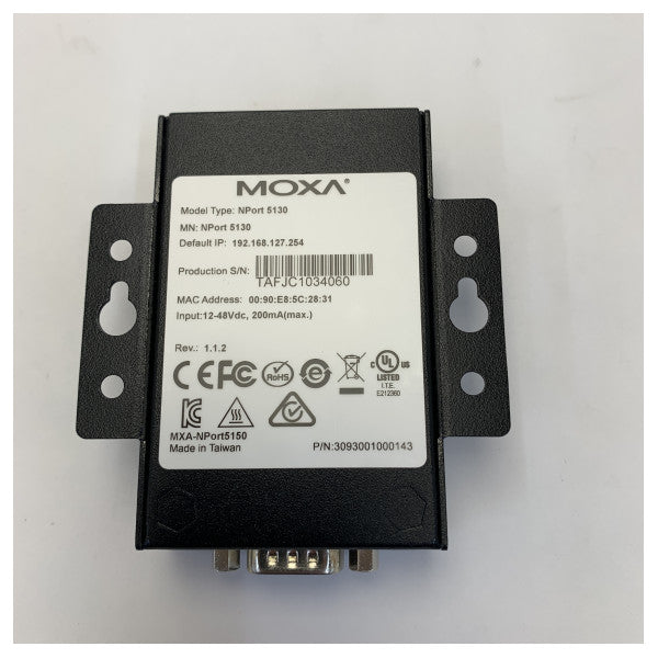 Moxa NPort 5130 Серійний пристрій сервер для морського RS-422/485 до Ethernet мережі