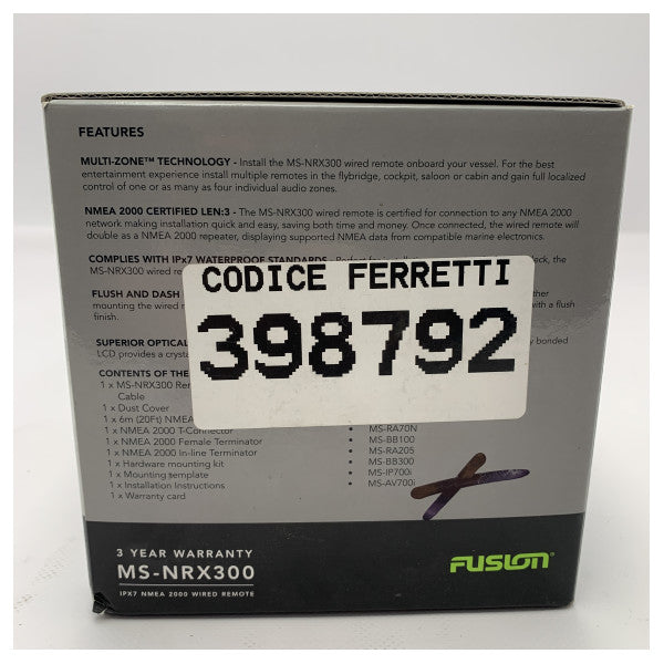 Fusion MS-NRX300 Wired Audio Control Unit