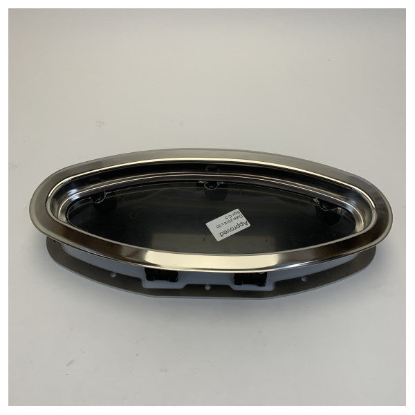 Рутгерсон еліптичне вікно 450 x 195 мм з нержавіючої сталі - A3330-190