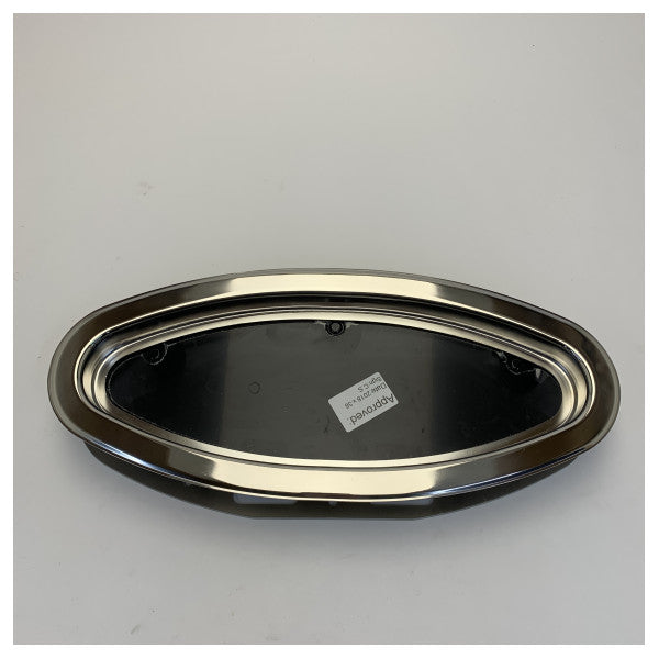 Рутгерсон еліптичне вікно 450 x 195 мм з нержавіючої сталі - A3330-190