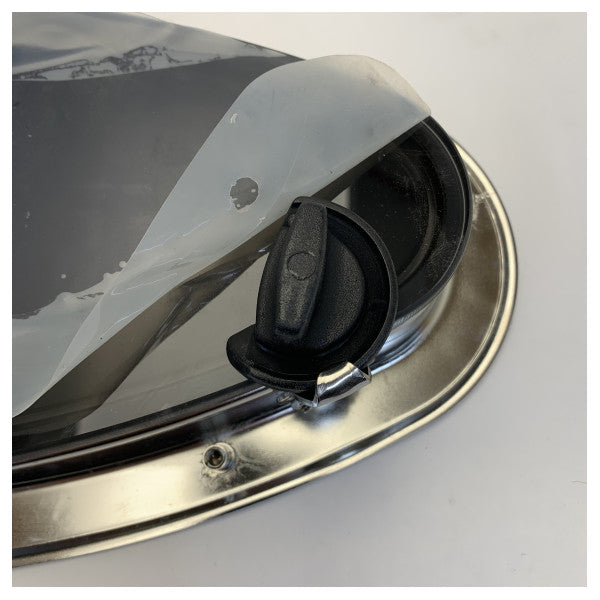 Рутгерсон еліптичне вікно 450 x 195 мм з нержавіючої сталі - A3330-190