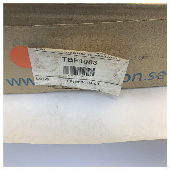 Рутгерсон еліптичне вікно 450 x 195 мм з нержавіючої сталі - A3330-190