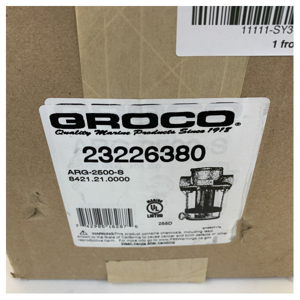 Groco Volvo Penta Groco бронзовий фільтр для морської води 63 мм комплект - 23226380