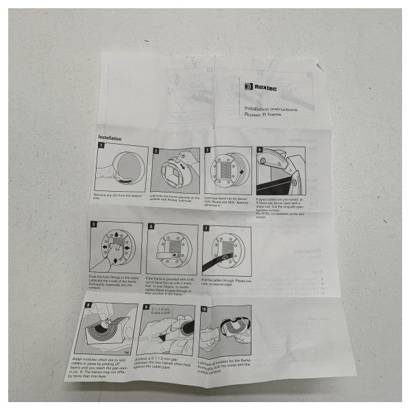 Okrągły zestaw ramy kablowej Roxtec ze stali nierdzewnej - SLFR70