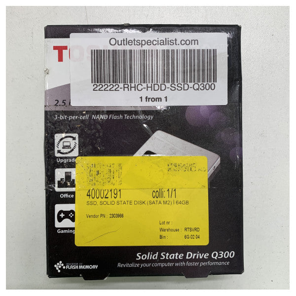 Твърд диск Toshiba HDD-SSD-Q300