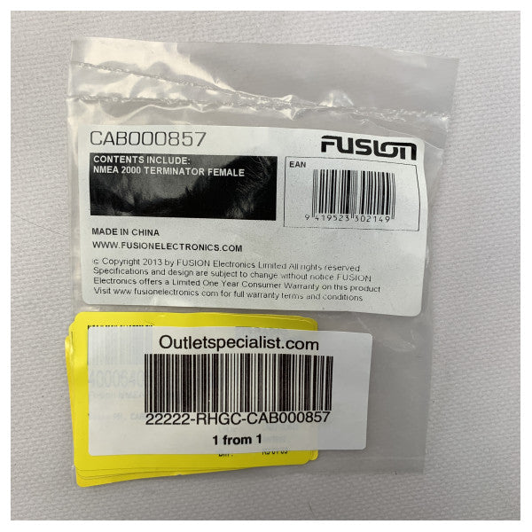 Fusion kvinnlig NMEA2000-terminator - CAB000857