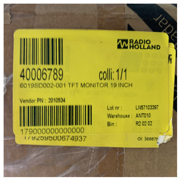 19-инчов LCD TFT морски дисплей Raytheon Anschutz - 6019-SD002-004