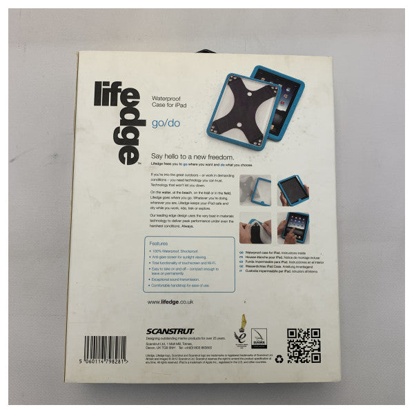 Водонепроникний чохол Scanstrut для iPad 1 синій - WP-IP1-BU/WT