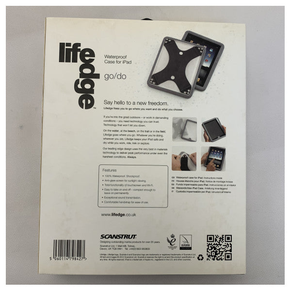 Wodoodporne etui Scanstrut na iPada 1 czarne - WP-IP1-GY/WT