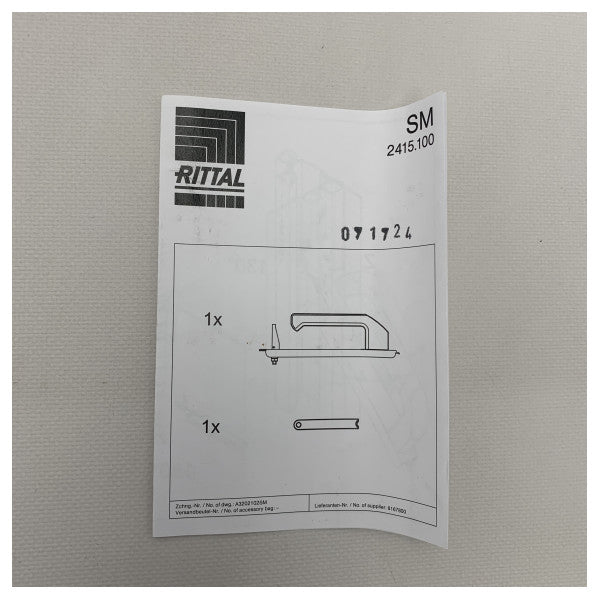 Монтаж на Rittal | дръжка за транспортиране за врати TS | ES