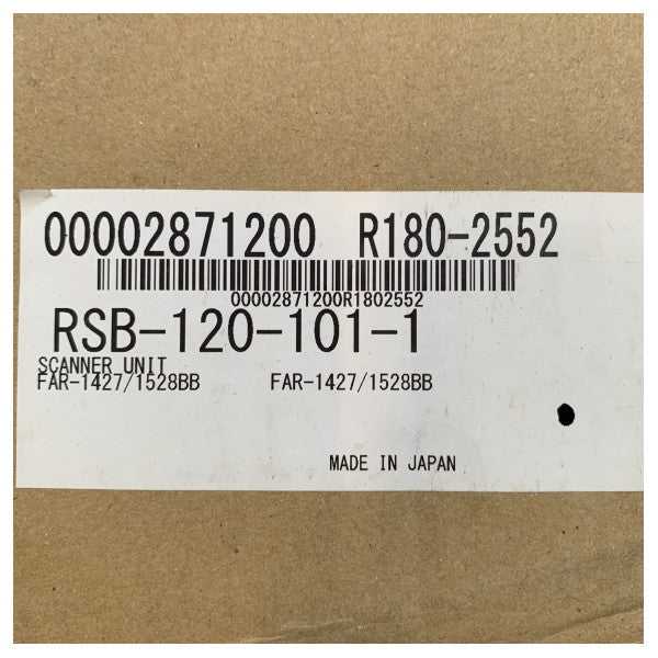 フルノFAR1528BB船舶用レーダー、RSB120およびRPU024付き