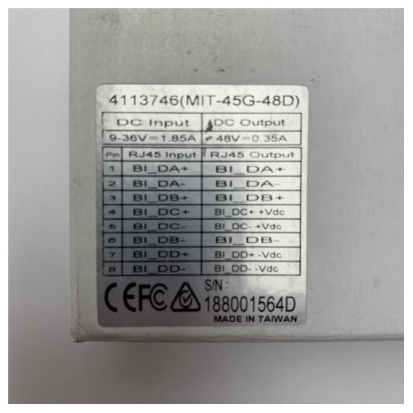 Raymarine 4113746 POE Injector FLIR - Raymarine