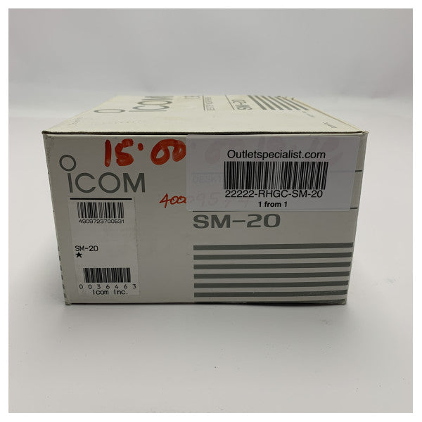 Icom SM-20 bordmikrofon med enestående lydkvalitet og justerbar arm